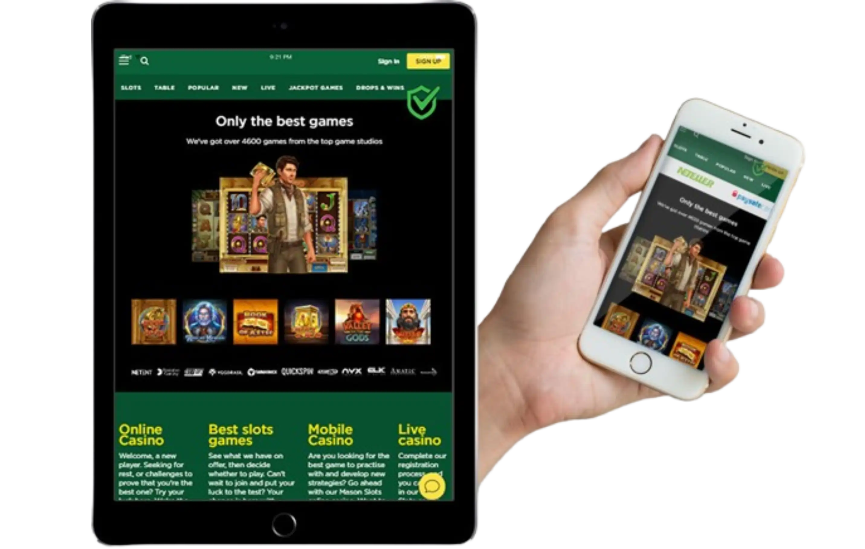 MasonSlots Casino App-schermafbeelding